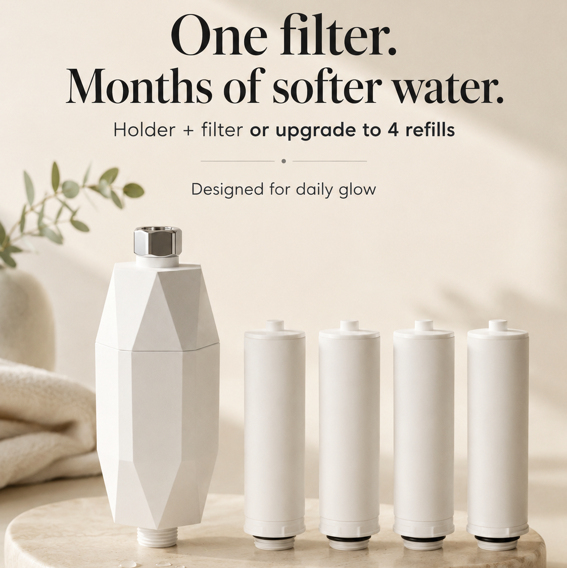 BloomFit Glow Shower Filter bundle — hide-gallery