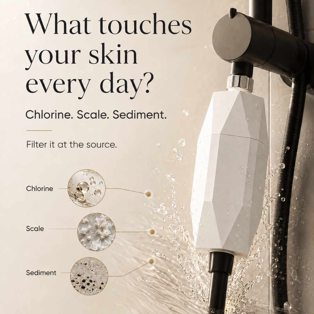 What unfiltered water does to skin and hair