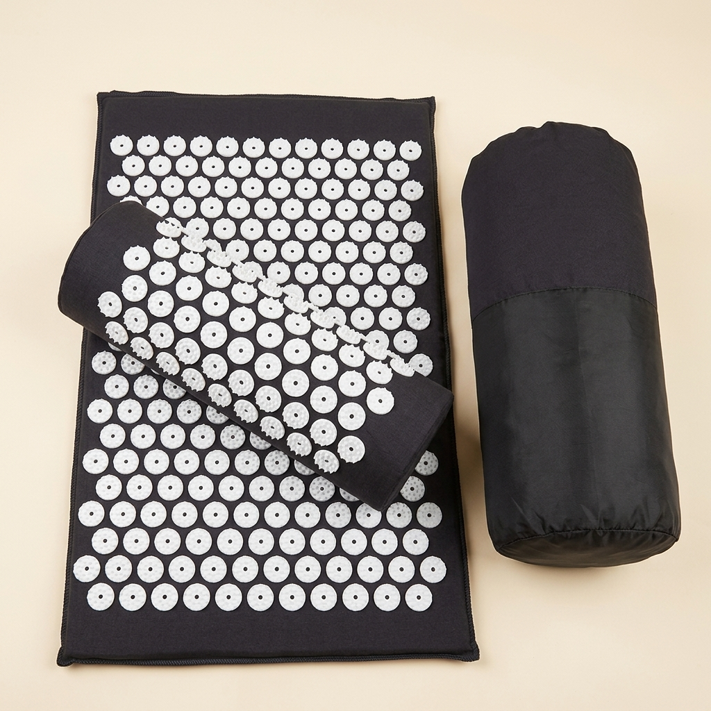 BloomFit Calm Acupressure Mat — Black