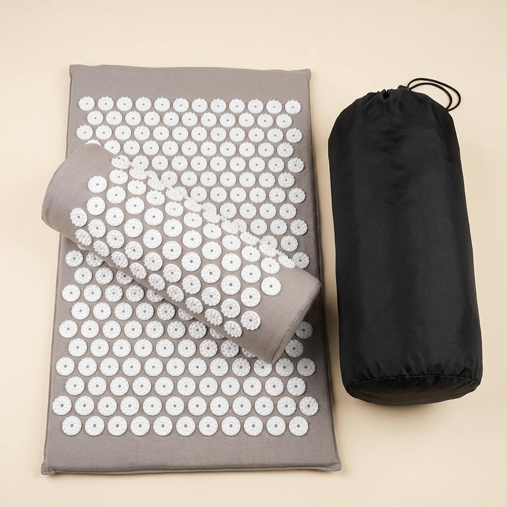 BloomFit Calm Acupressure Mat — Grey